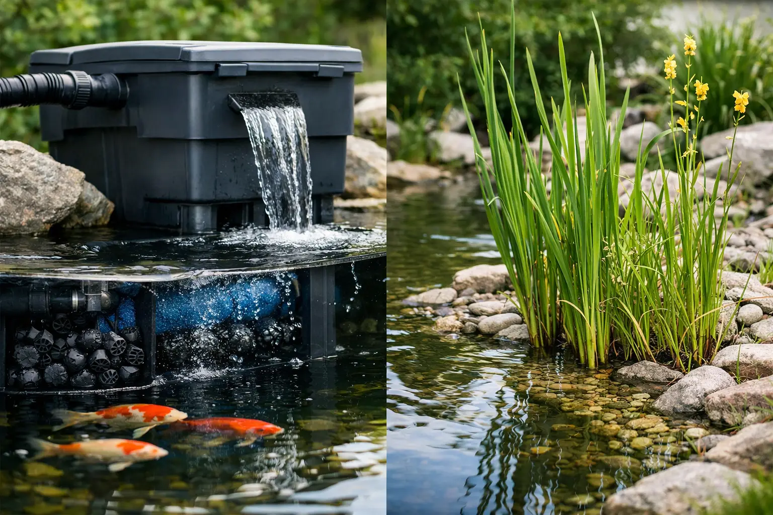 Biologisch filter versus plantenfilter kiezen